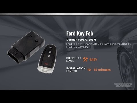 How to Program Dorman 99377, 99378 Key Fob for Select Ford Explorer, Flex, Expedition, Focus, Taurus