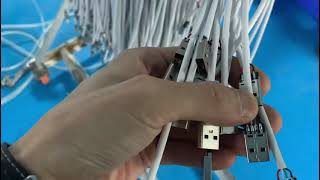 : full automatic USB cable making soldering and injection molding machine