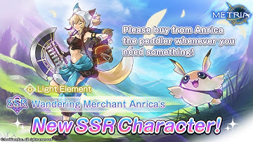 『Metria』Light Element SSR Character[Wandering Merchant] Anrica