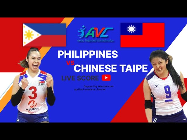 LIVE SCORE  3:1 | PHILIPPINES VS CHINESE  TAIPE AVC CHALLENGCUP 2024. class=