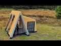 Camping avec notre tente gonflable tiny house