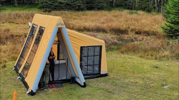 OUR NEW INFLATABLE TENT WITH A TINY HOUSE LOOK 