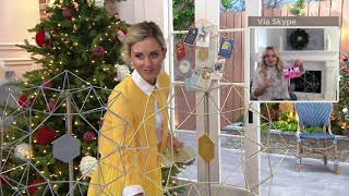 Candace Cameron Bure Wire Wreath with Medallion Messages on QVC