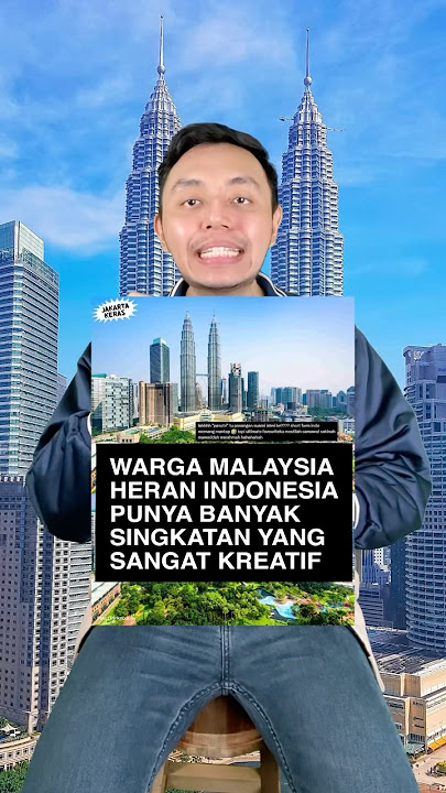 Warga Malaysia heran Indonesia punya BANYAK singkatan? #shorts