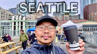 Seattle Pike Place Market | Seattle Waterfront Visual Update | Walk & Talk 12824 ☕✌