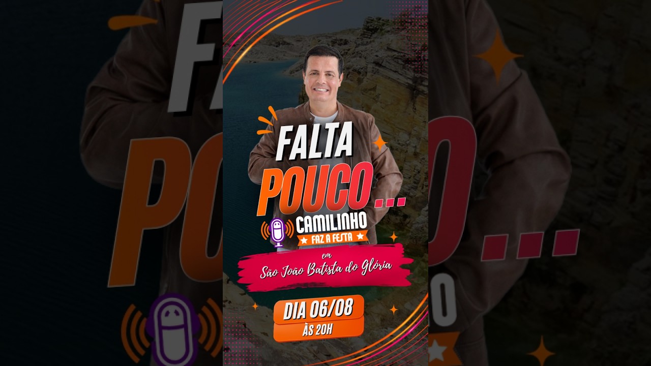 Camilinho Faz a Festa vai estar em São João Batista do Glória