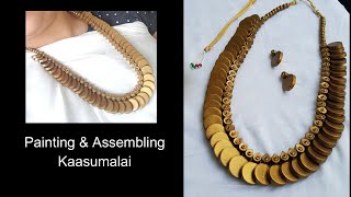 #Terracottajewellerymaking | 70 How to paint & assemble Terracotta Jewellery Kaasumalai? #Kaasumalai