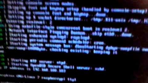 Raspberry Pi (With HDMI-VGA Adapter)