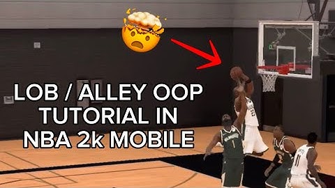 LOB / ALLEY OOP TUTORIAL IN NBA 2k MOBILE #nba #basketball #2k