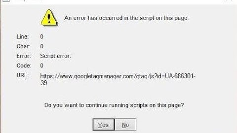Cara Menghilangkan Pesan Script Error di Windows