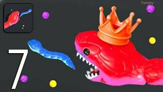 Snake Clash! - Gameplay Walkthrough Part 7: Become the Ultimate Snake King! (Android,ios)