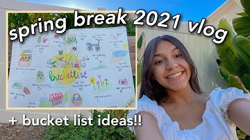 completing everything on my BUCKET LIST *spring break edition*