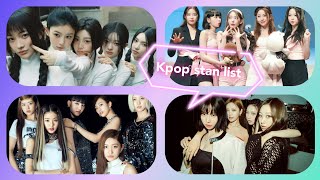 Kpop stan list - girlgroup version