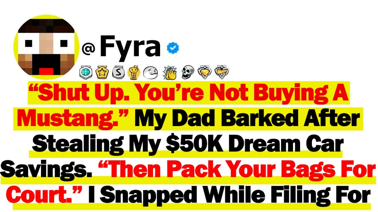 “Shut Up. You’re Not Buying A Mustang ” My Dad Barked After Stealing My $50K Dream Car Savings So I