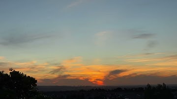 Timelapse disappearing clouds