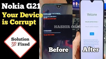 Nokia G21 Your Device is Corrupt
