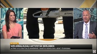 Szélsőbaloldali aktivisták Berlinben