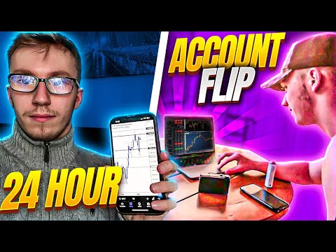 24 HOUR FOREX ACCOUNT FLIP !!!!! (INSANE)