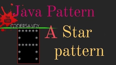Print  A Alphabet Star Pattern in java l #starpattern #java #programming #javaprogramming