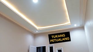 How to make a floating ceiling in Gypsum Board with led lights