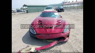 1C3BDEDZ9HV500597 Dodge Viper Gtc 2017 2017