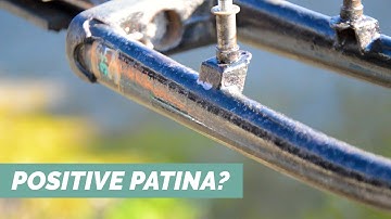 Positieve patina? Roest op een oude fiets behouden