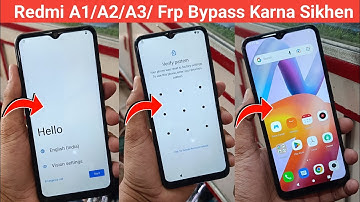 Redmi A1/A1+/A2/A3+ Frp Unlock  Google Account Lock | Android 13/14 | Easy New working Method 