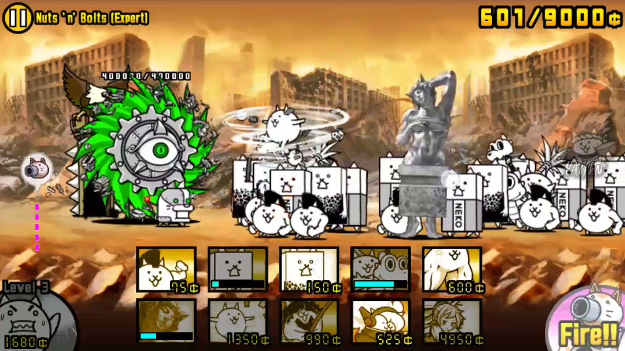 The Battle Cats Techneurosis Nuts 'n' Bolts (Expert) YouTube