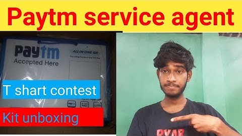 Paytm service agent kit unboxing vedio