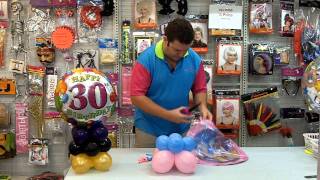 How to make a balloon centrepiece - Redcliffe Party Supplies
