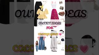 Outfit Ideas For College Girls 💗🌸#outfitideas #ootd #teens #girl #fashion #fashiontrends #shorts 👚🌸💗