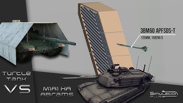 T-72B3 VS M1A1 Abrams Turret Side | Armour Piercing Simulation