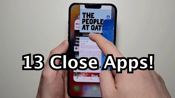 iPhone 13 How to Close Apps, Multiple Apps At Same Time