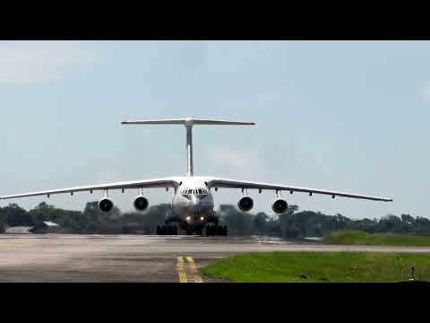 Ilyushin Il-76 pousando  hoje 27/06/22 no aeroporto internacional de Belém