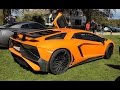 Redline revs  lamborghini aventador lp7504 sv  extremely loud