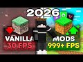 BEST FPS Boost Mods for Minecraft 2026 (1000+ FPS)