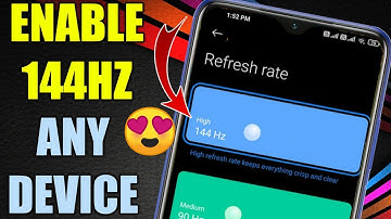 Enable 144Hz Refresh Rate In Any Poco, Redmi,Xiaomi,realme,Oppo,Vivo,Infinix Devices