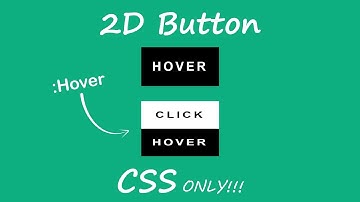 2D Button Hover Effect HTML & CSS | Button CSS  Animation