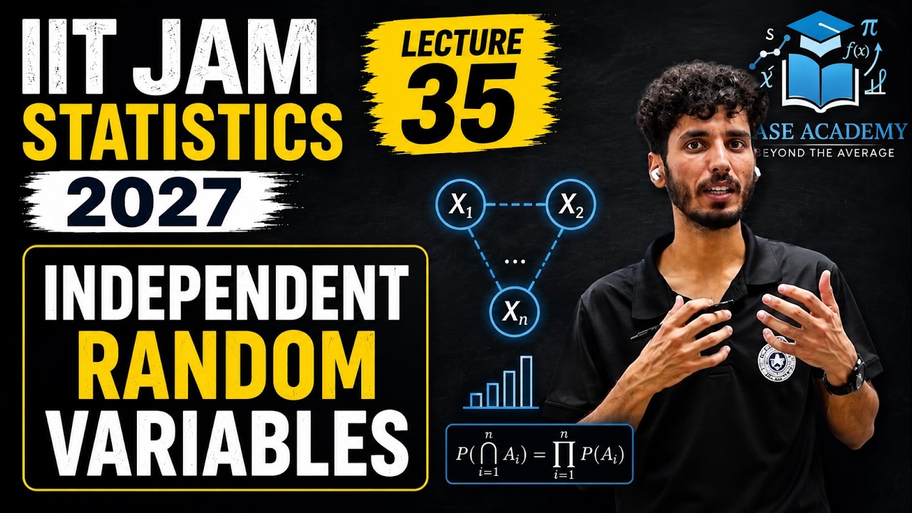 Lecture 35 | IIT JAM Statistics 2027 | Mutually Independent & IID ...