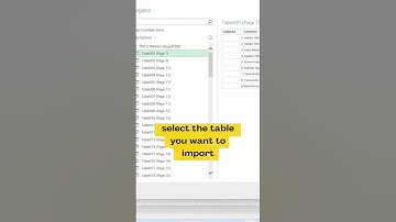 Quickly import data from PDF to Excel