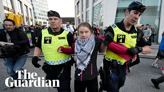 Eurovision: Greta Thunberg joins thousands in pro-Palestine protest before final