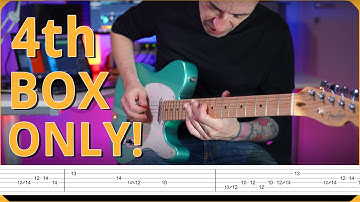 Using the 4th Extended Box of the PENTATONIC MAJOR ONLY! Solo with TABS