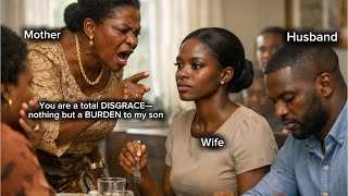 SHE'S A TOTAL DISGRACE,YOU’RE JUST A BURDEN TO MY SON" HUSBAND'S MOTHER TELLS WIFE BUT WAT SHE SAID 