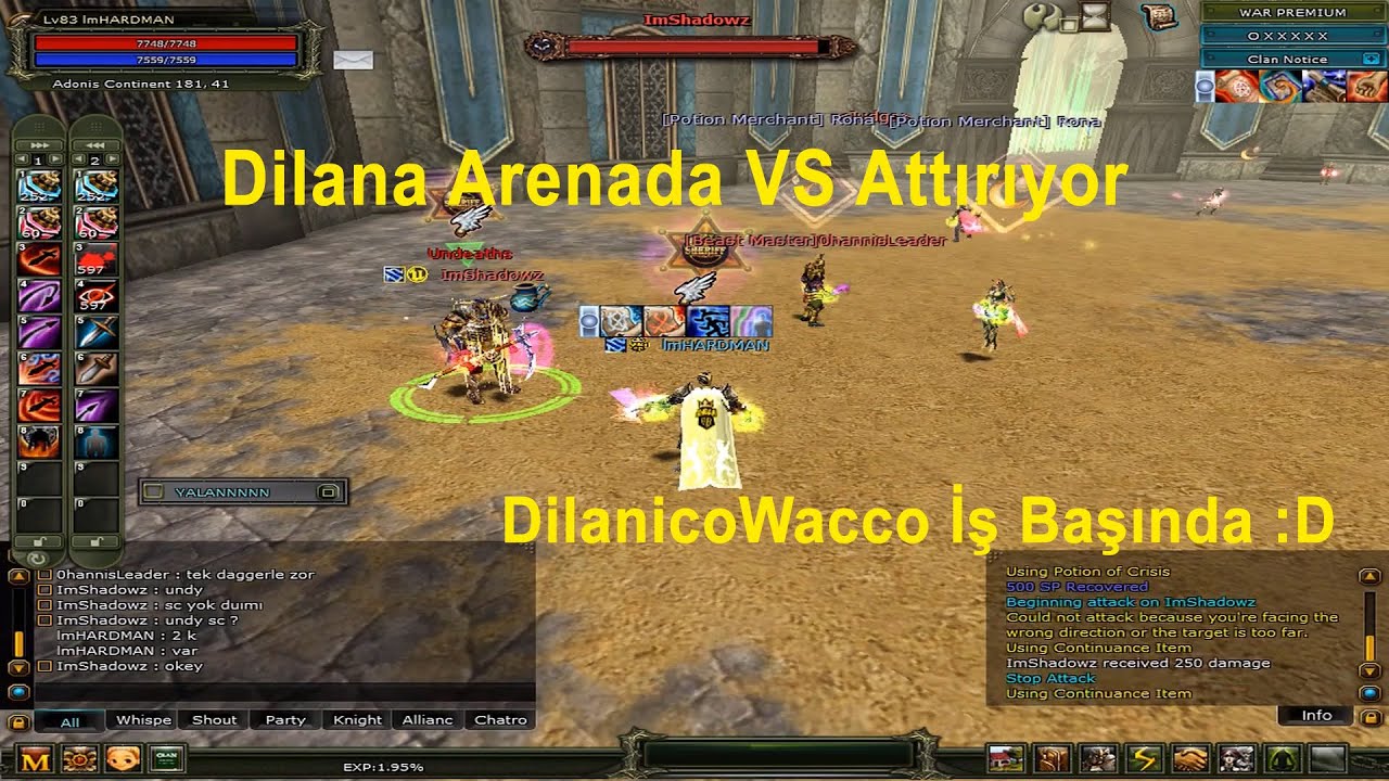 DomenicoWacco - Dilana Arenada VS Attırıyor, DilanicoWacco İş Başında :D | Knight Online