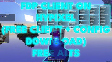 FREE HYPIXEL CLIENT | FREE FDP CLIENT CONFIG DOWNLOAD | FREE HYPIXEL UNBANS