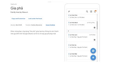 Appsheet Gia phả - hỗ trợ vẽ cây gia phả online