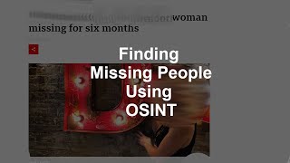 Trace Labs Recap (OSINT To Find Missing People)