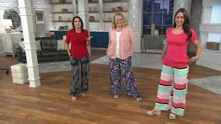 Cuddl Duds Sun Cool Breeze Wide-Leg Pants on QVC