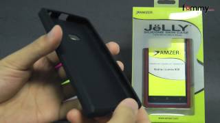 Amzer® Silicone Skin Jelly Case for Nokia Lumia 900 Review in HD screenshot 3