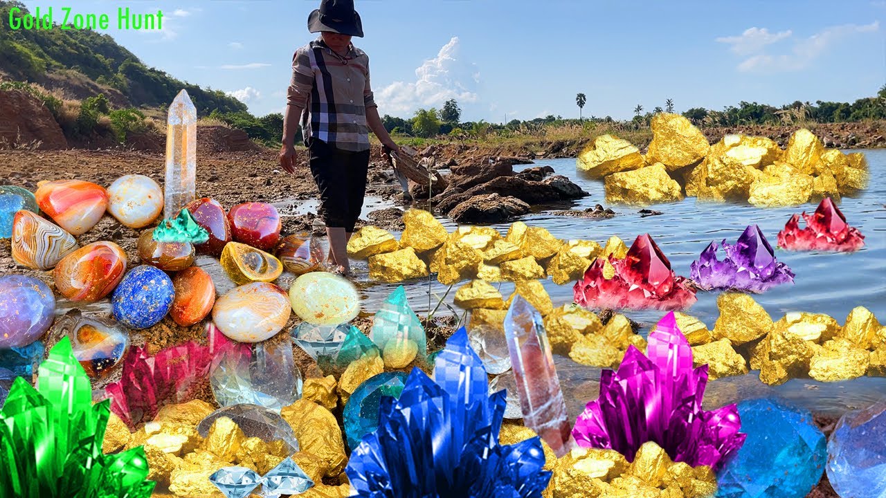 Finding natural Gold, Diamond Amethyst. Diamonds, Gemstone Quartz ...